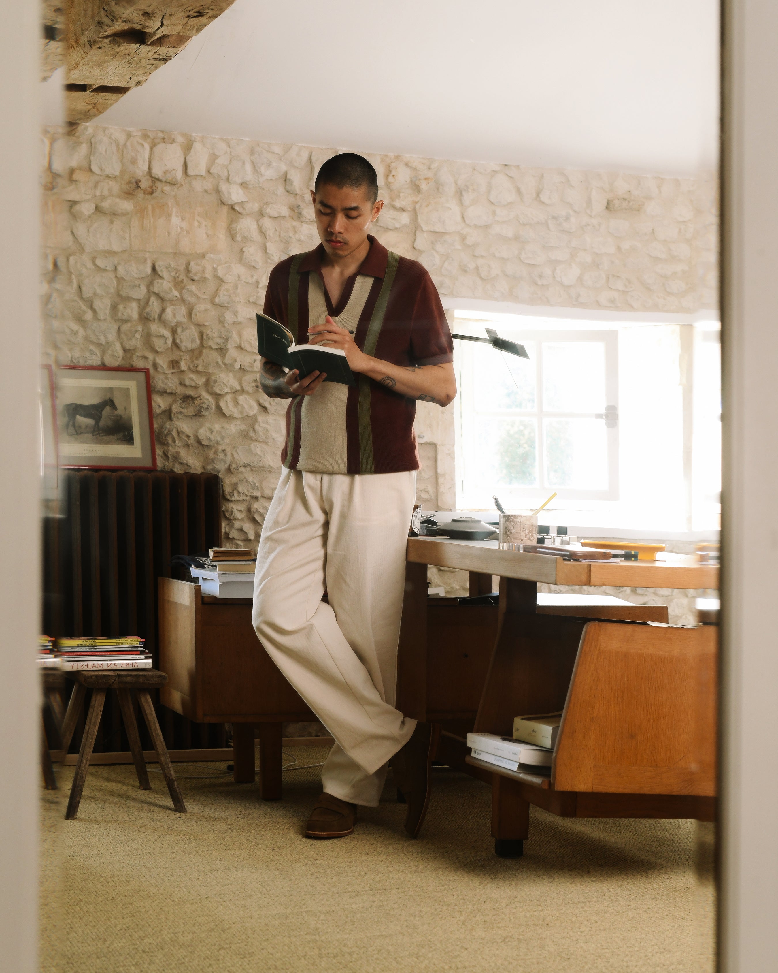 Poetto trousers in ecru