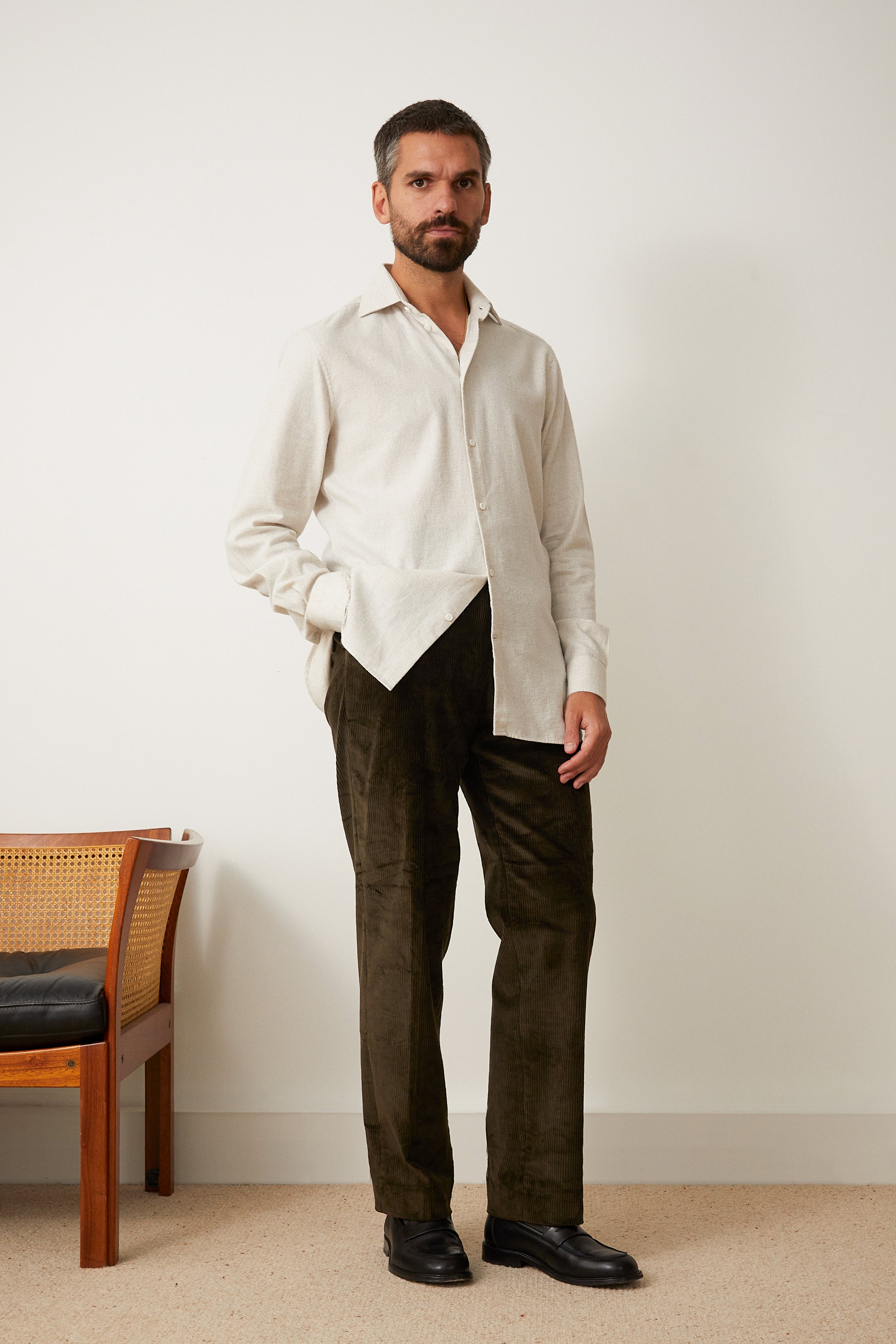 Pantalon Belleville vert foncé