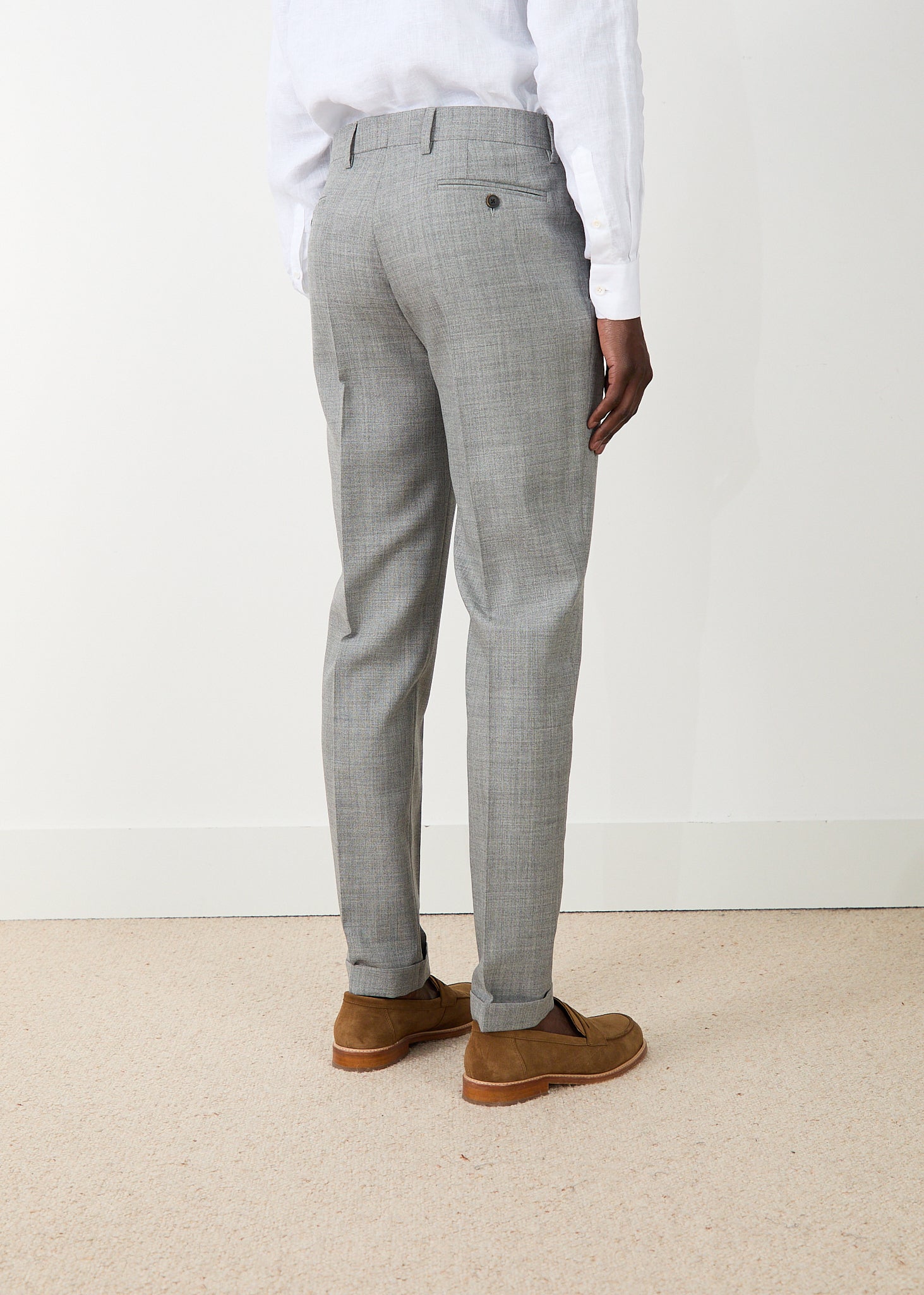 Toso Grey Suit with Uno Pleated Pants