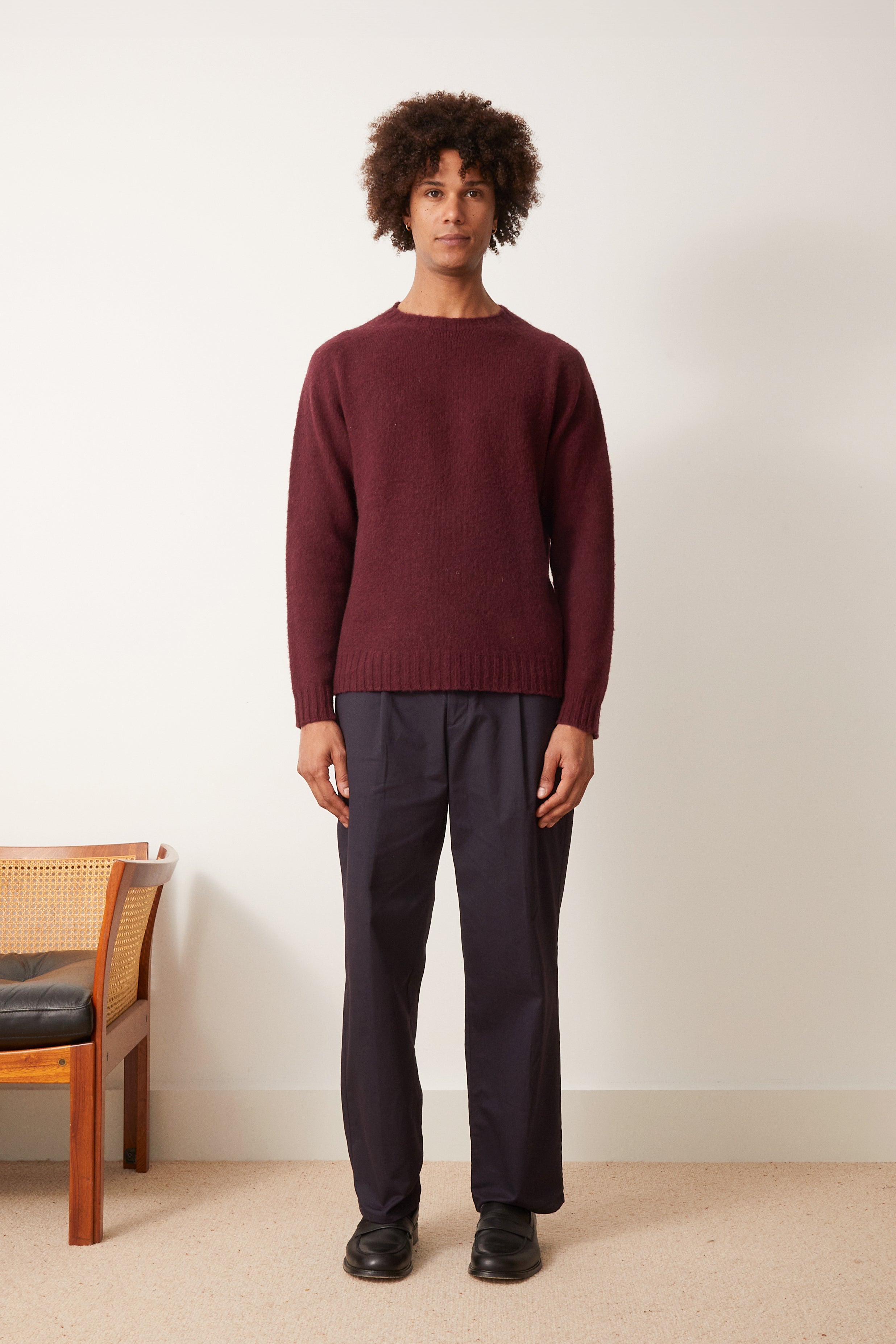 Pull John bordeaux