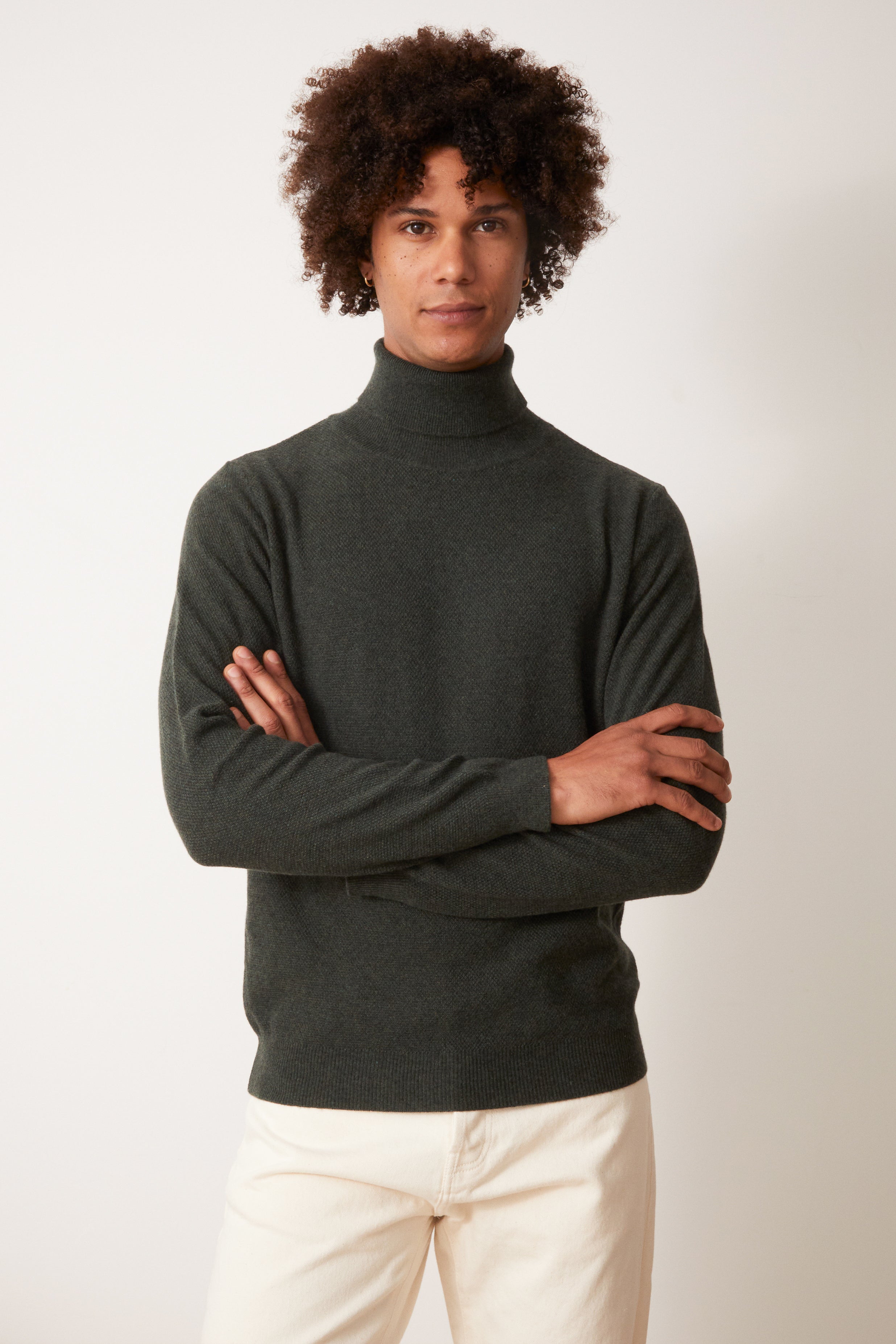 Pull Pietro vert loden
