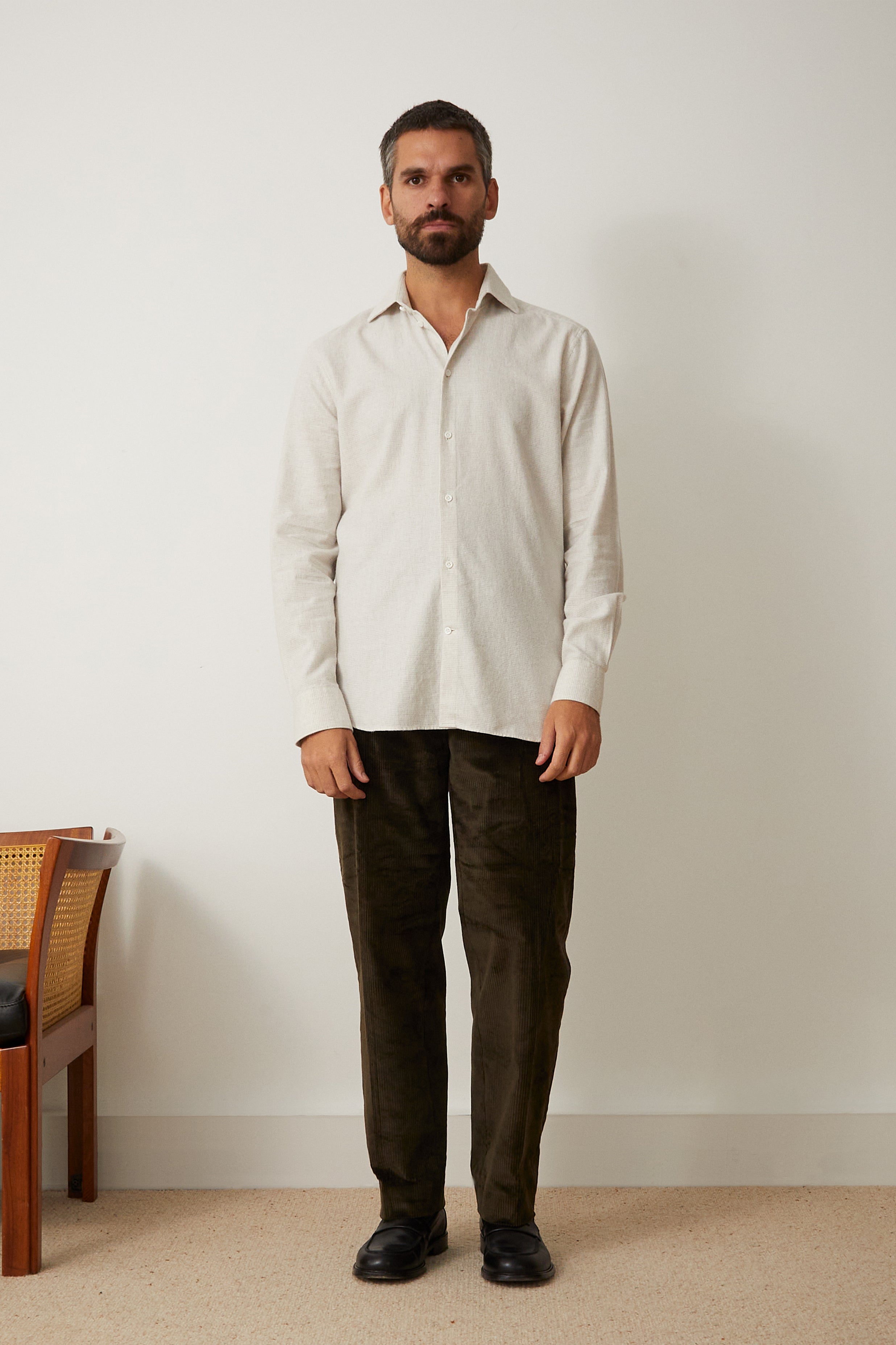 Volpaia Houndstooth Flannel Shirt